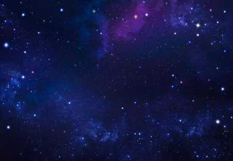 Deep space. Night sky, abstract blue background Stock Illustration