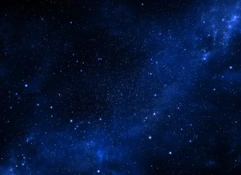 Deep space. Night sky, abstract blue background Stock Photos