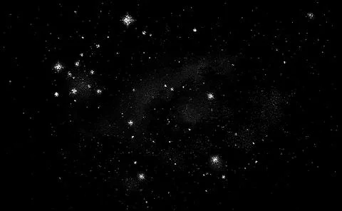 Deep Space Night Sky Background with Stippled Stars, Galaxy Dust and Cosmic.. Stock Illustration