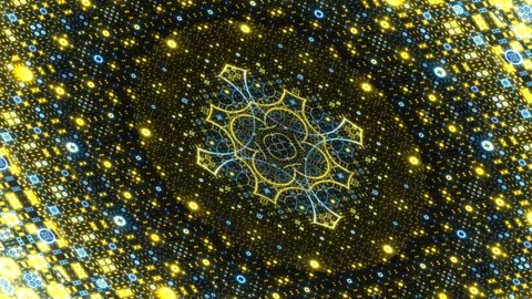 Deep Space Particle Network Telecommunication Grid Stock Footage 342313894