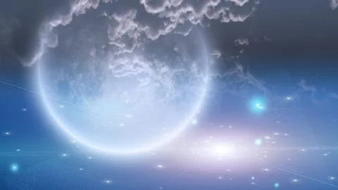 Deep space scene Stock Illustration