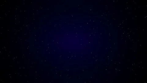 Deep Space Starfield Background with Blue Nebula Stock Footage 340666968