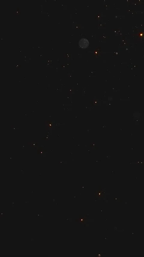 Deep Space Starfield Background with Sparkling Golden Stars Loop Stock Footage 338303646