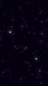 Deep space starfield glittering twinkling stars dark background 库存插图