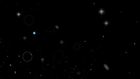 Deep space telescope captures distant blue galaxy cluster with cosmic background Stock Footage 346199798