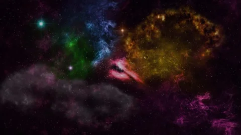 Deep space travel Infinite space background   3D Stock Footage 255553086