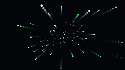 Deep space warp animation featuring luminous star trails and high-speed movement Видео 347961800