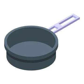 Deep steam pan icon isometric vector. Empty pot Illustrazione stock
