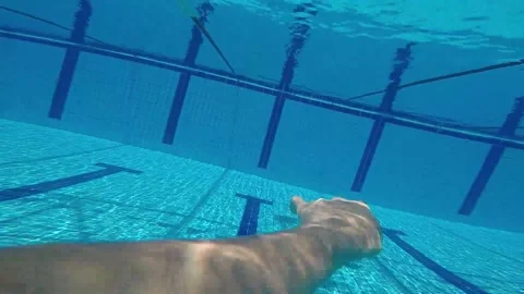 Deep swimming Stock Footage 201591204