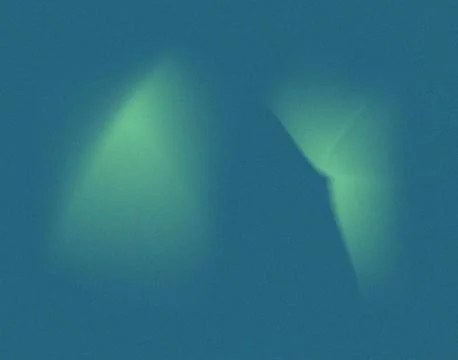 Deep Teal Abstract Background with Glowing Structural Shape and Grain Texture Stock Illustration