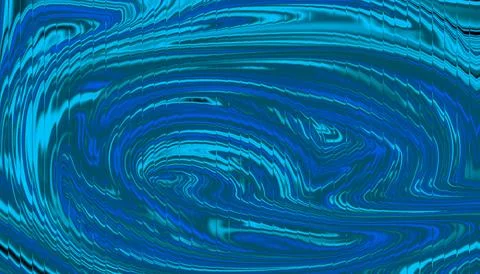 Deep Teal Blue Abstract Liquid Swirl Background 스톡 일러스트