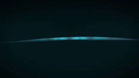 Deep teal rolling dunes particle surface background Video stock 342636625