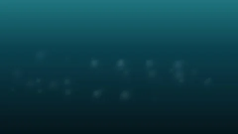 Deep teal underwater background with soft glowing bubbles Stock Footage 336995277