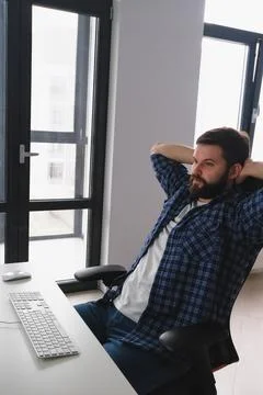 Deep in thoughts Foto stock