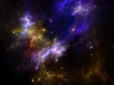 Deep in the universe Stock Illustration