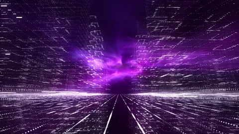 Deep universe with sealmess loop nebula light motion Stock Footage 337569642