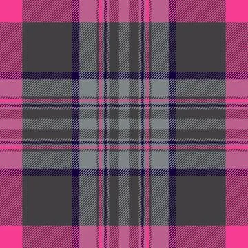 Deep vector check background, vichy plaid pattern seamless. Linear textile .. 스톡 일러스트