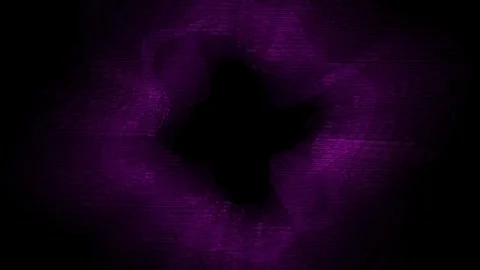 Deep violet abstract particles on black background Video stock 297769769