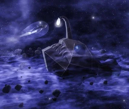 Deep water angler fish Stock-Illustration