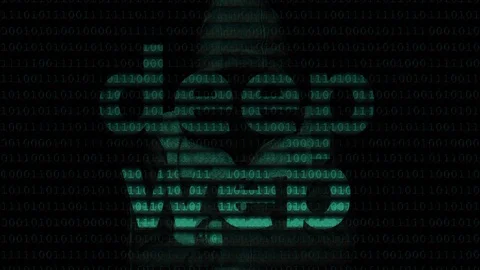 Deep web digital code Stock Footage 94130018