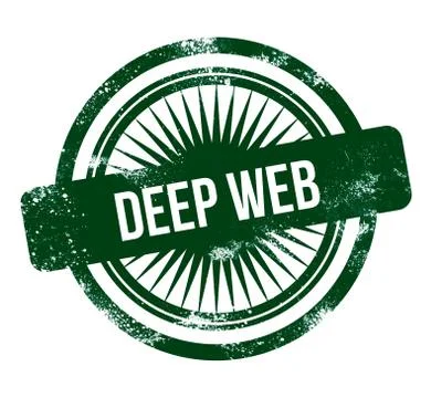 Deep web - green grunge stamp 스톡 일러스트