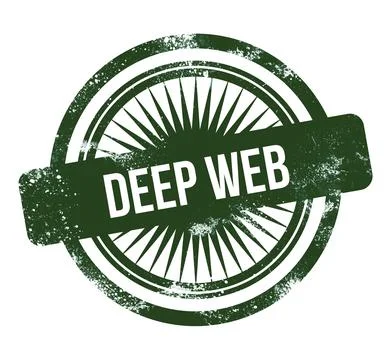 Deep web, green grunge stamp 스톡 일러스트
