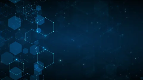 The Deep Web Hex Business Corporate Technology Digital Background Loop Vídeo Stock 328486615