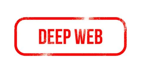 Deep web - red grunge rubber, stamp 스톡 일러스트