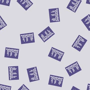 Deep work time management glyph vector seamless pattern Stock Illustration