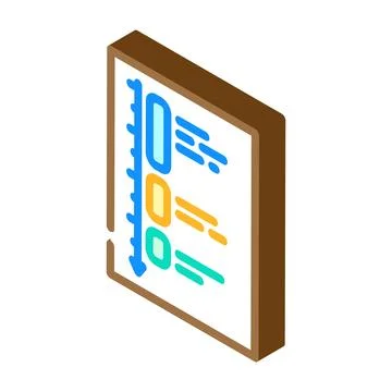 Deep work time management isometric icon vector illustration Stock-Illustration