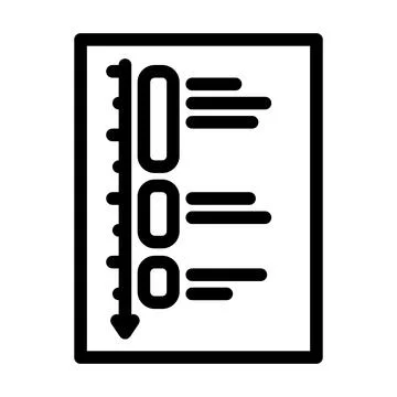 Deep work time management line icon vector illustration Stock-Illustration