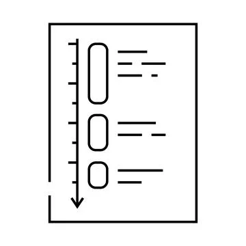 Deep work time management line icon vector illustration Illustrazione stock