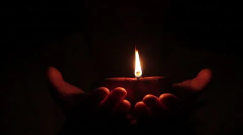 Deepak oil lamp. Deepavali Stock-Footage 41303913