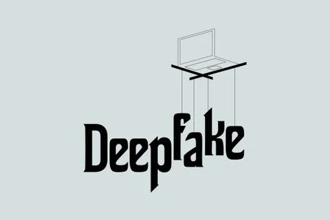 Deepfake Concept Vector Illustrazione stock