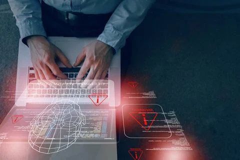 Deepfake technology and its implications for digital security and privacy Stock Photos