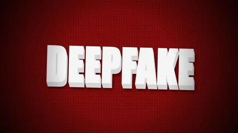 Deepfake Text Concept Representing Artificial Intelligence Manipulation and.. Stock Footage 336620461