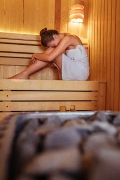 Deeply relaxed state of mind Stock Photos