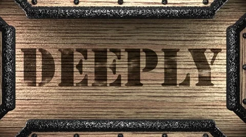Deeply on wooden stamp Видео 8764526