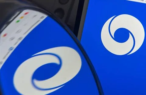 DeepMind artificial intelligence on a computer screen in Marktoberdorf, Ma... Stock Photos