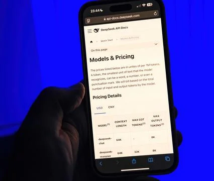 DeepSeek API Pricing Details 写真素材