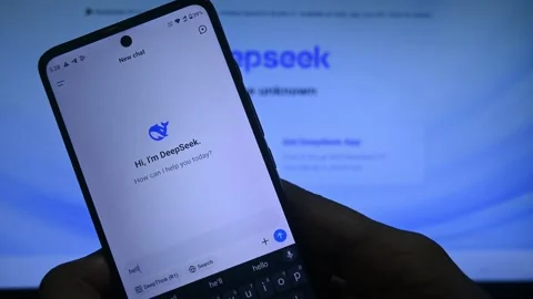 DeepSeek Chinese AI - Artificial Intelligence Stock Footage 300350567