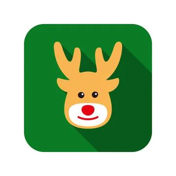 Deer animal face icon Stock Illustration