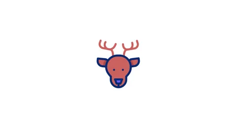 Deer Animated Icon Stock Footage 320232745