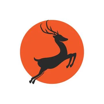 Deer antler ilustration 스톡 일러스트