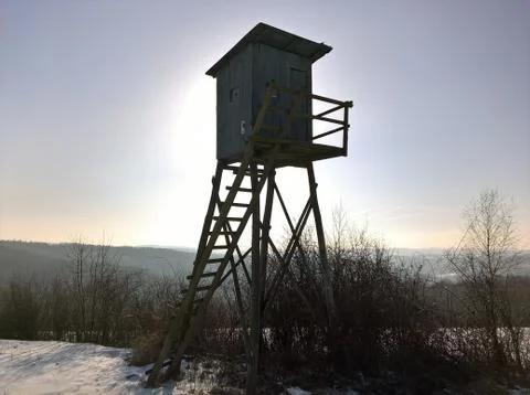 Deer Blind High Foto stock