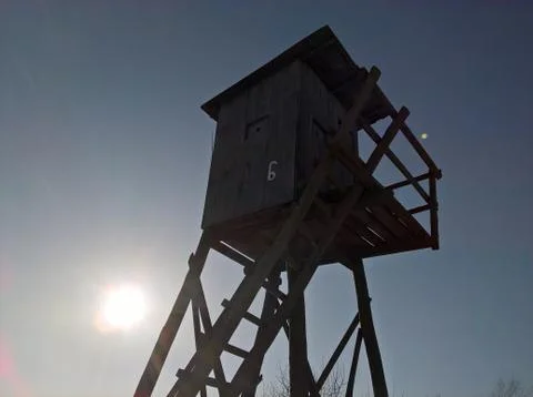 Deer Blind Sun High Stock Photos