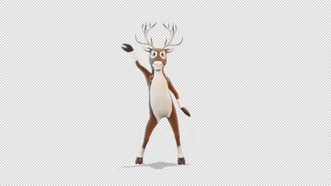 Deer dancing cool dance 库存影片 165024827