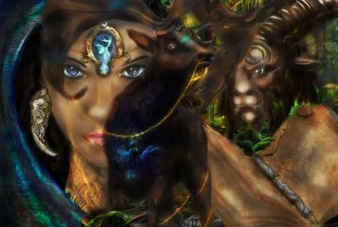 Deer Diary Illustrazione stock