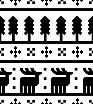 Deer ethnographic pattern seamless. Elk ethnographical background. texture .. イラスト素材