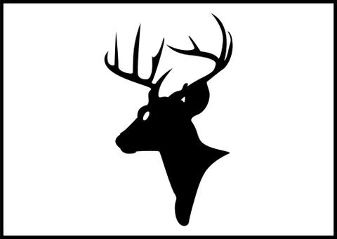 Deer face Stock Illustration